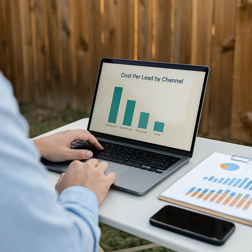 Fence marketing benchmarks average cost per lead by channel