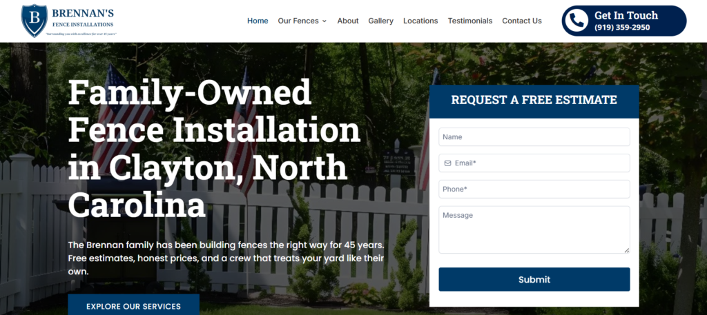 Brennan’s Fence Installations