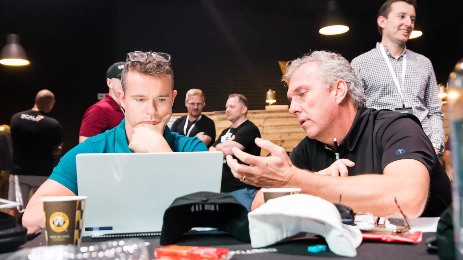 seth brown the founder of hvac marketing xperps with clients